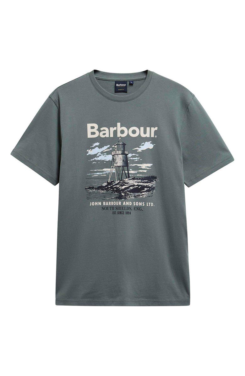 Barbour Harbourside Cotton Graphic T-Shirt, Alternate, color, Vintage Teal