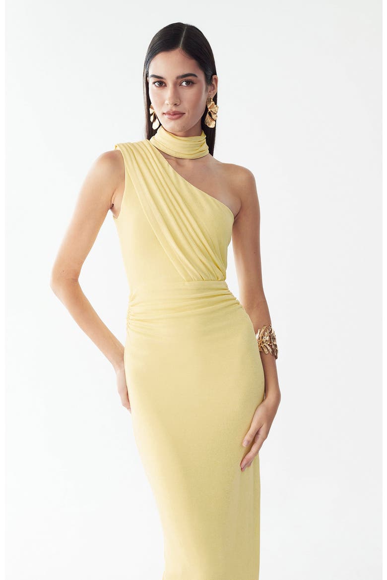 Annie Maxi Dress, Alternate, color, Lemon Sorbet