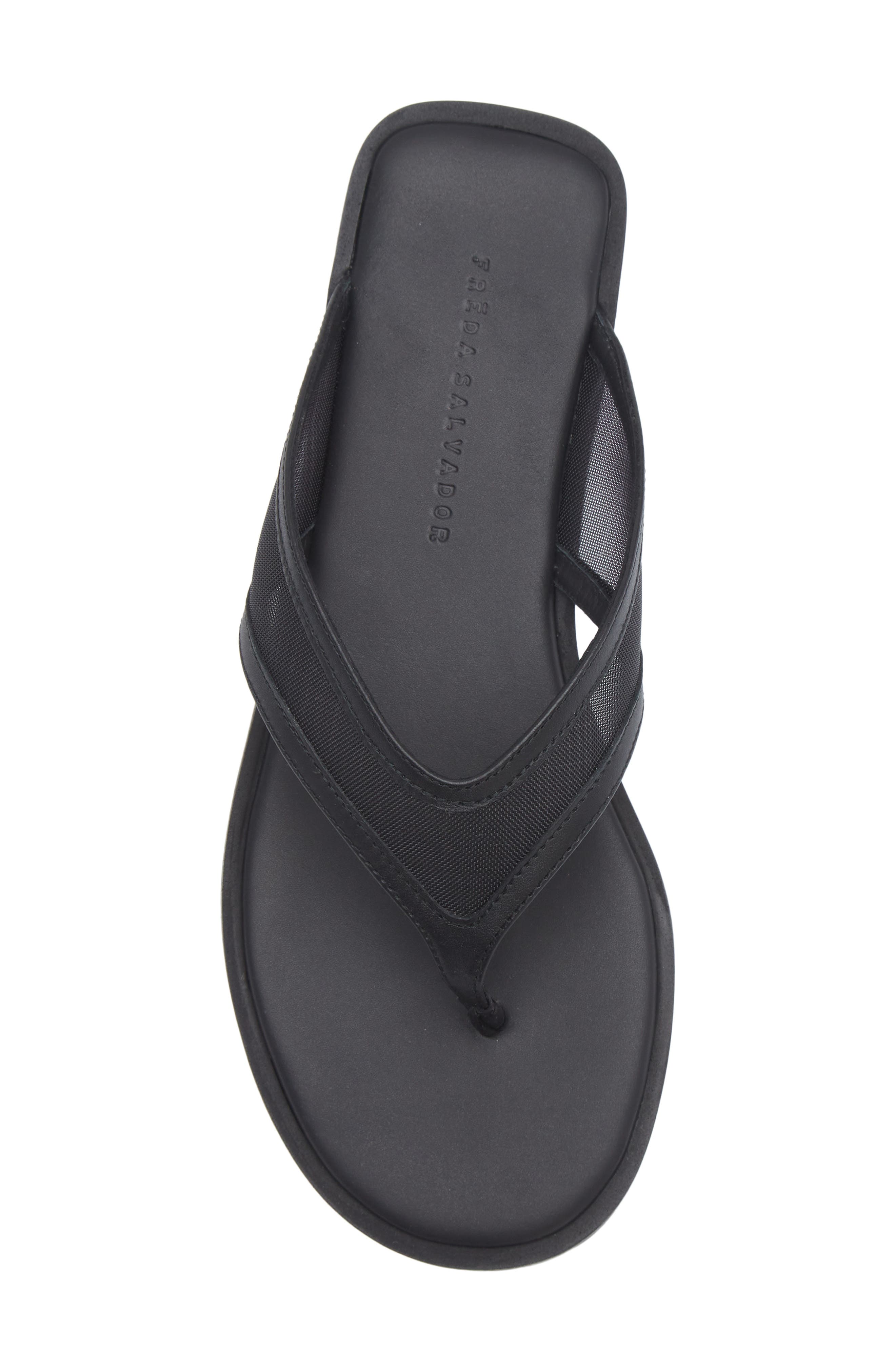 Freda Salvador Mesh Flip Flop, Alternate, color, Black Mesh