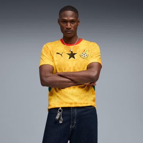Men's Puma  Yellow Ghana National Team 2026 Away Replica Jersey