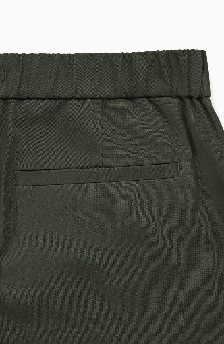 COS Ellis Cotton Blend Pants, Alternate, color, Green Dark