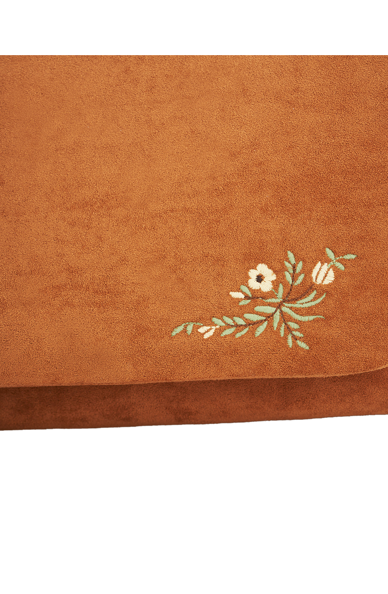 Fable England Floral Embroidered Shoulder Bag, Alternate, color, Light/Pastel Brown