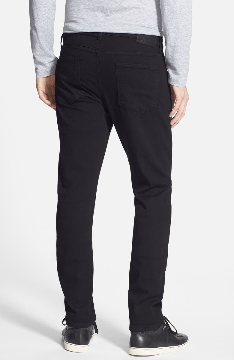 PAIGE Transcend – Lennox Slim Fit Jeans, Alternate, color, Black Shadow