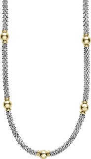 LAGOS Signature Caviar Bead Station Necklace