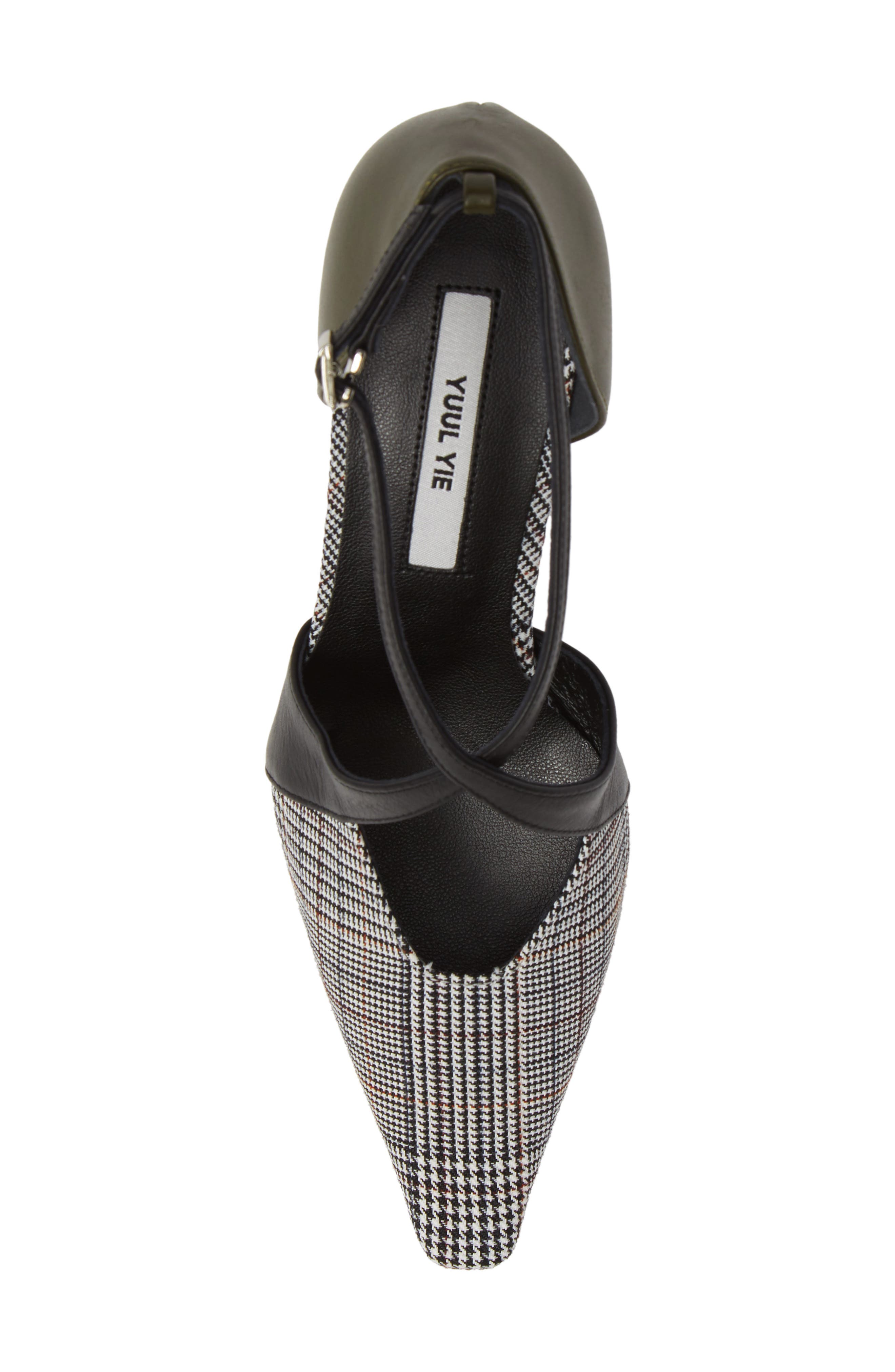 YUUL YIE Faux Fur Statement Heel Pump, Alternate, color, 