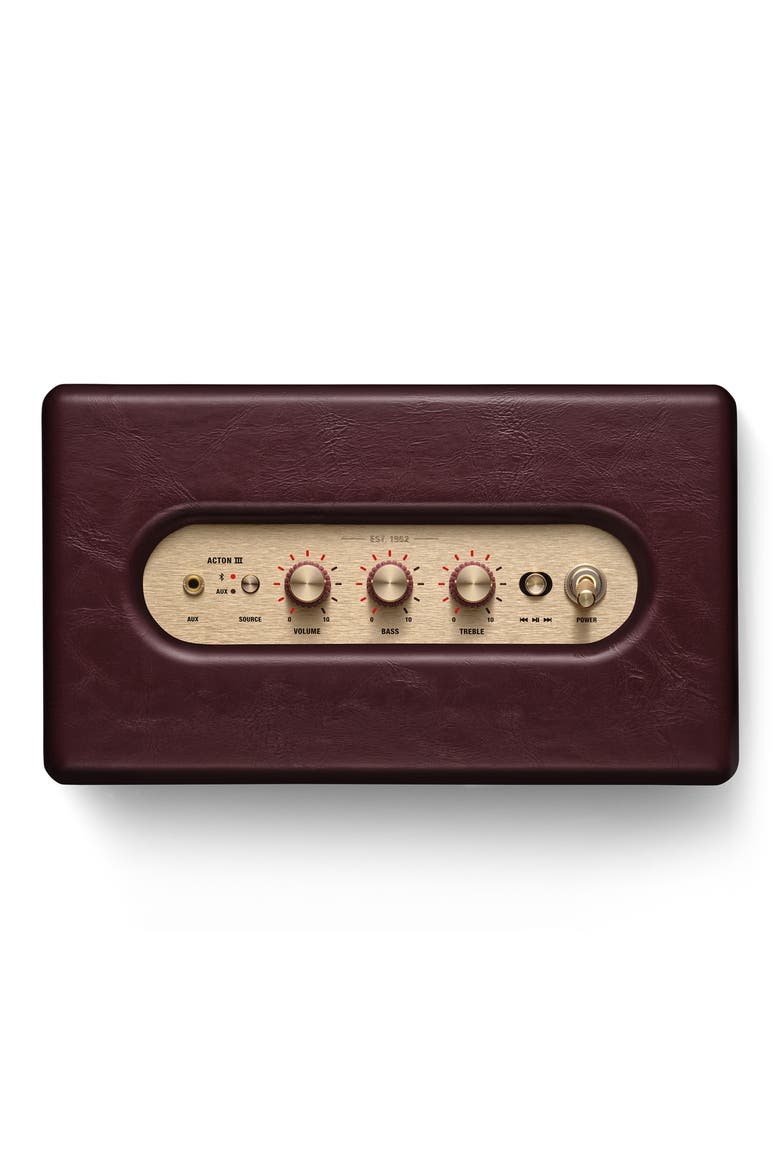 Acton III Bluetooth® Speaker, Alternate, color, BURGUNDY