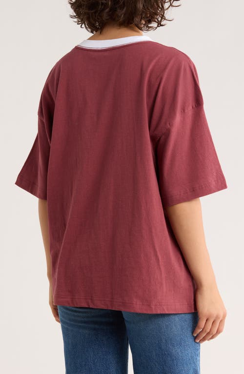 Hi Res 94 Stars Jersey T-shirt In Burgundy