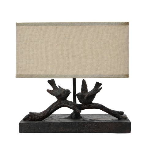 Bird Table Lamp with Shade