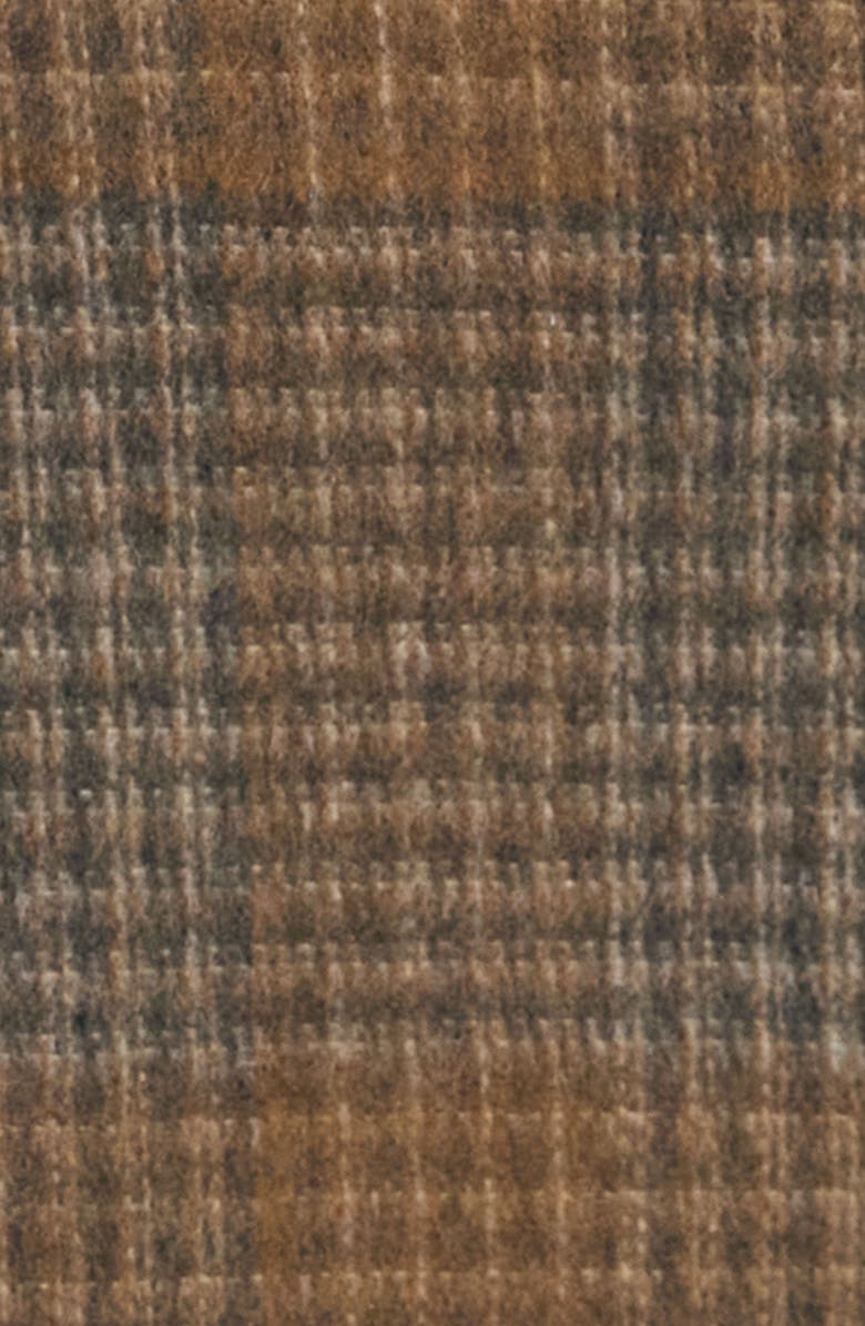 Theory Plaid Wool & Cashmere Miniskirt, Alternate, color, Brass Multi