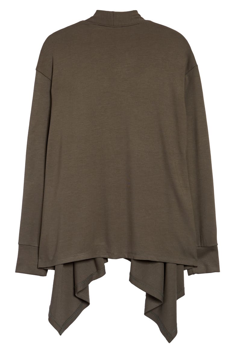 Waterfall Cardigan, Alternate, color, OLIVE