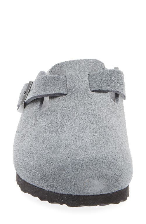 Birkenstock Boston Soft Footbed Clog In Gray