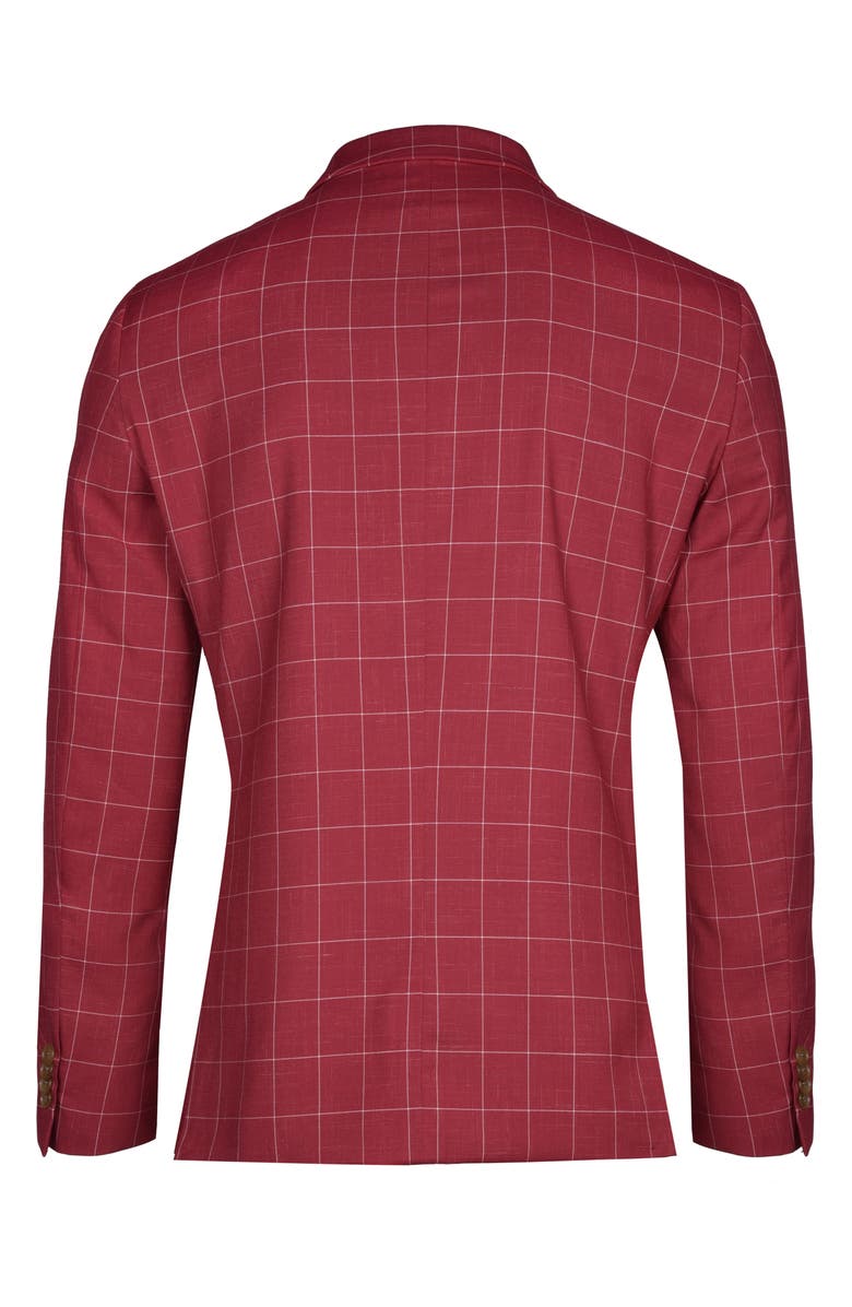 SAVILE ROW CO Windowpane Suit, Alternate, color,