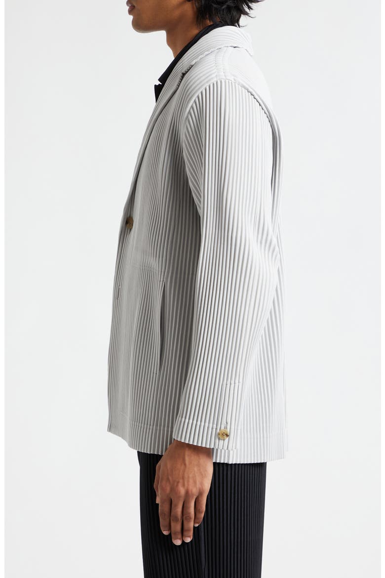 Pleated Blazer, Alternate, color, LIGHT GRAY