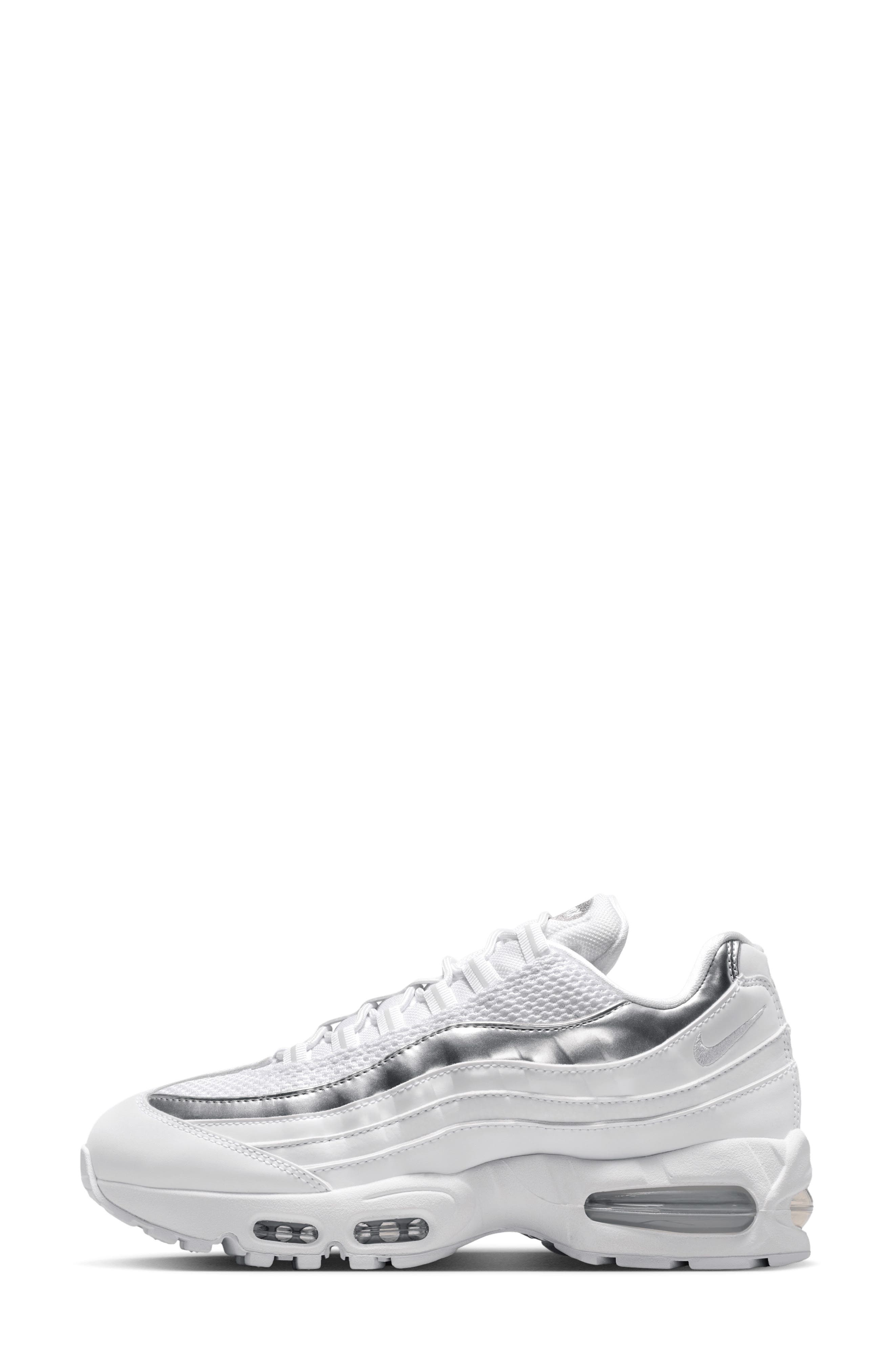 Nike Air Max 95 Sneaker, Alternate, color, 100 White/Prpltm