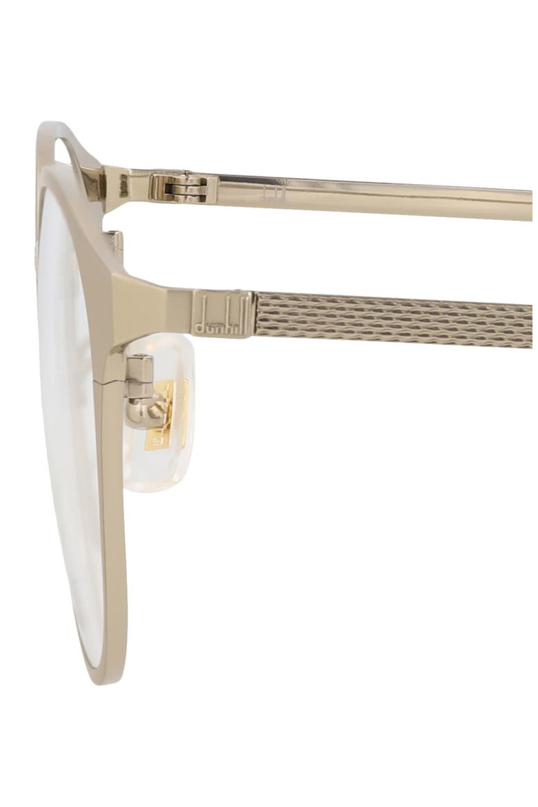 48mm Round Optical Glasses, Alternate, color, GOLD TRANSPARENT