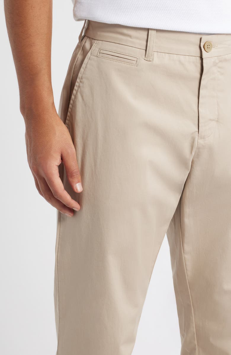 Nordstrom Slim Straight Stretch Cotton Twill Chinos, Alternate, color, Tan Cobblestone
