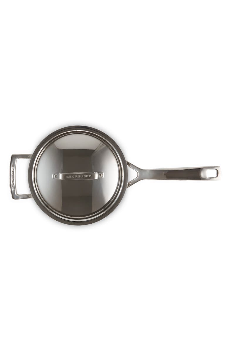 Le Creuset 3-Quart Classic Stainless Steel Saucepan, Alternate, color, Stainless Steel