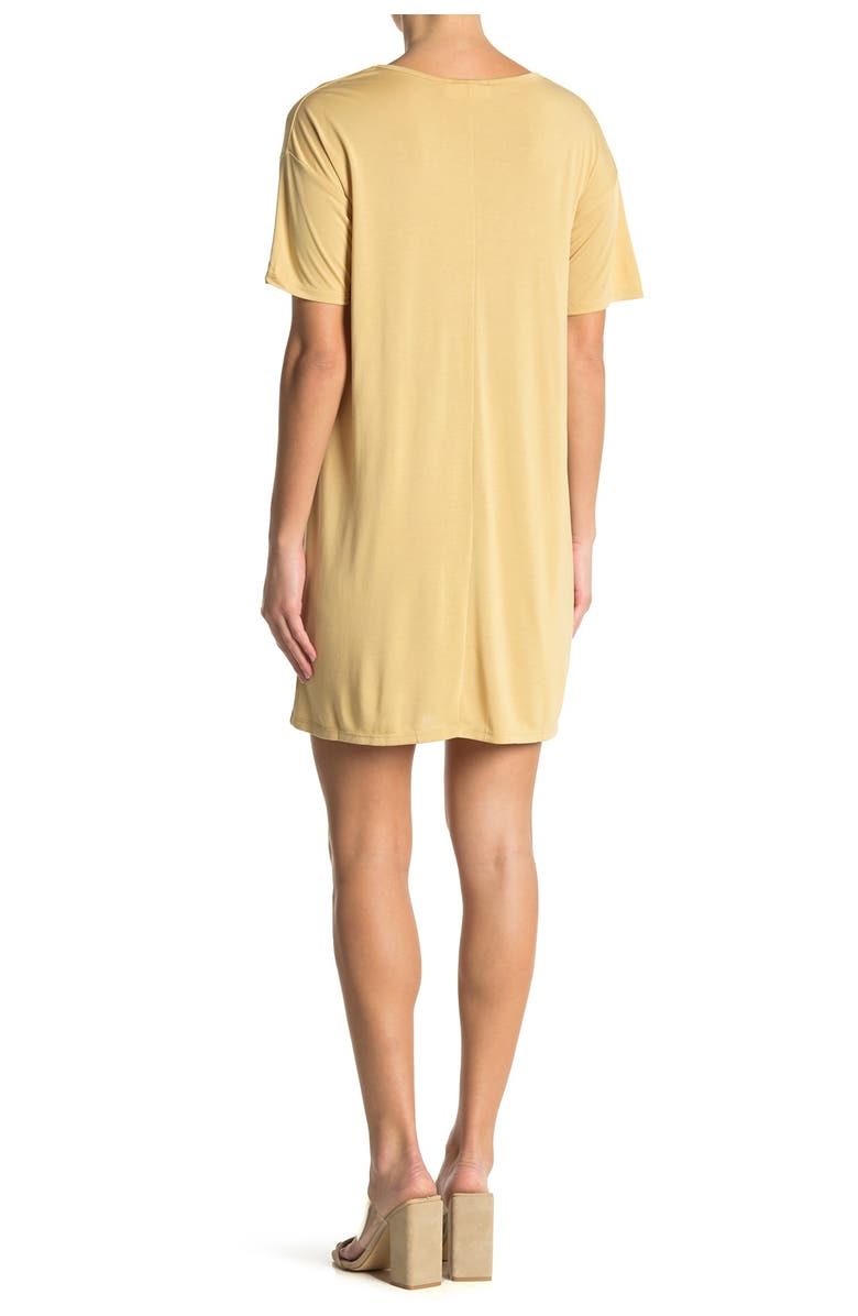 Double Zero Short Sleeve Drop Shoulder T-Shirt Dress, Alternate, color, 