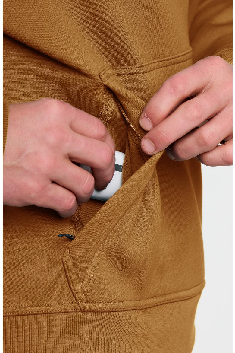 Northcoast Fleece Hoodie, Alternate, color, RUSSET