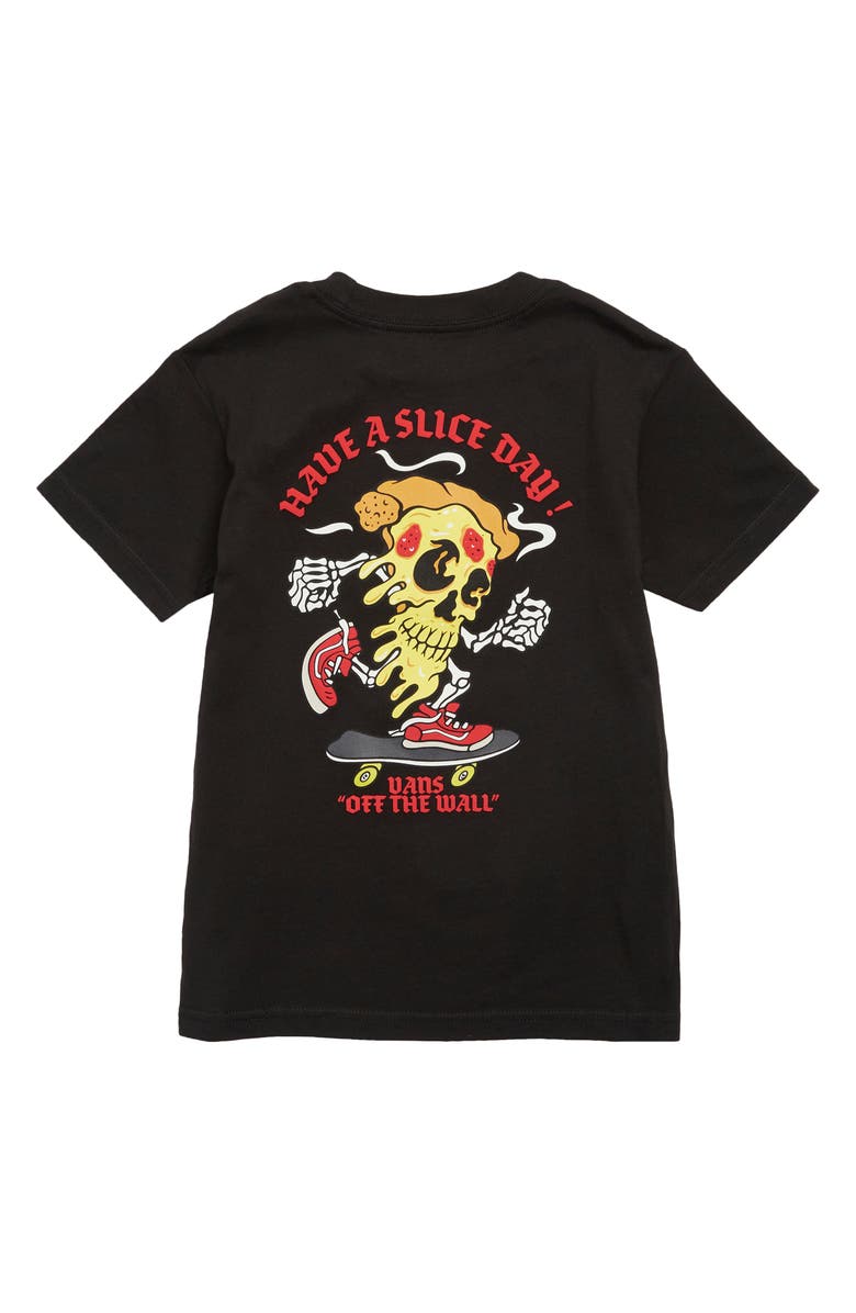 Vans Kids' Pizza Skull Graphic T-Shirt, Alternate, color, 