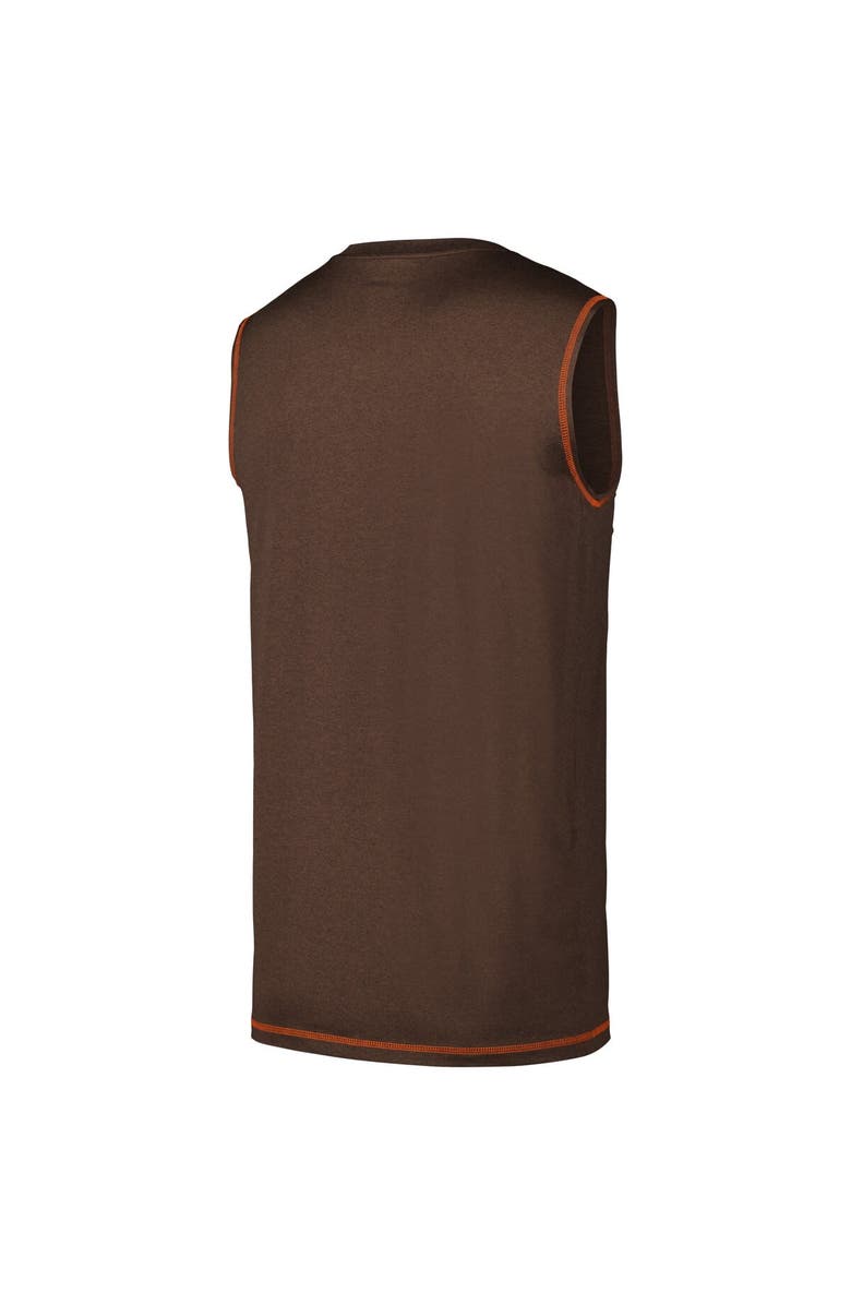 New Era Men's New Era Brown Cleveland Browns Tank Top, Alternate, color, Brown
