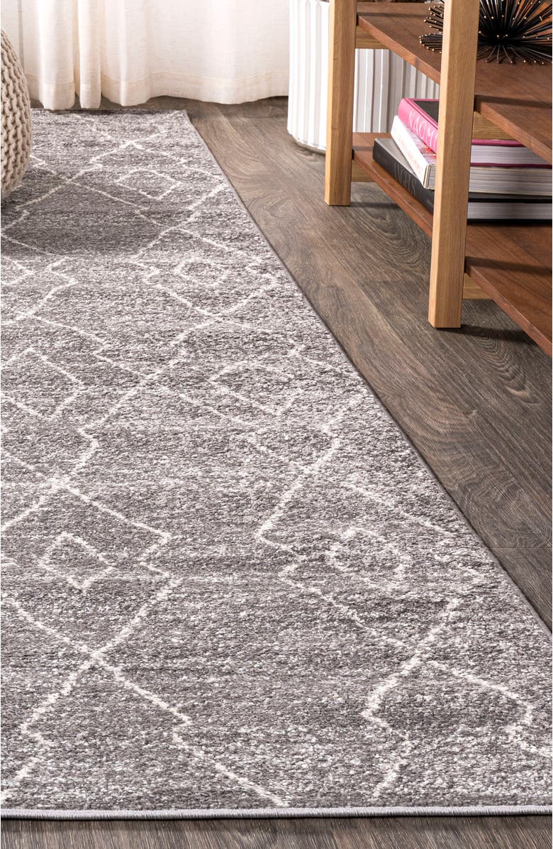 JONATHAN Y Alia Moroccan Beni Souk Area Rug, Alternate, color, Gray/Cream