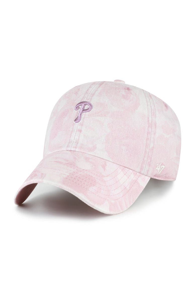 Women's '47 Pink Philadelphia Phillies Gardenia Clean Up Adjustable Hat, Main, color, Pink