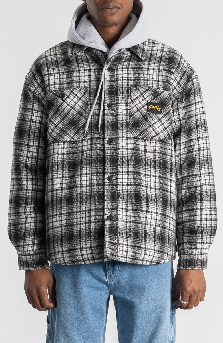 STAN RAY Quilted Plaid Overshirt, Main, color, Blue