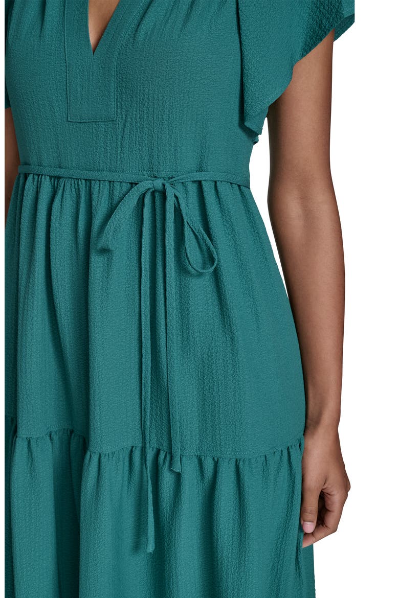 aqua flutter sleeve tiered maxi dress Sam & Jess Maxi Dress - Aqua