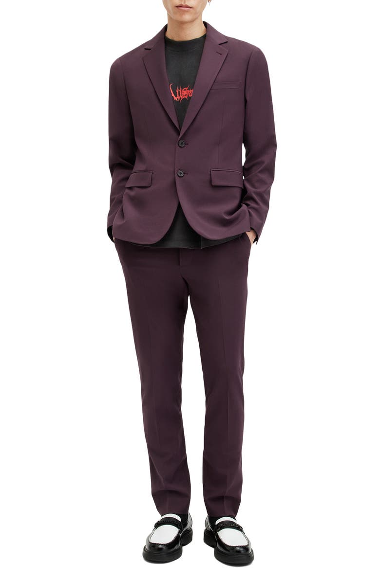 AllSaints Lisle Blazer, Alternate, color, Port Purple