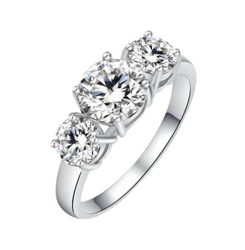 Blair Three Stone Cubic Zirconia Ring