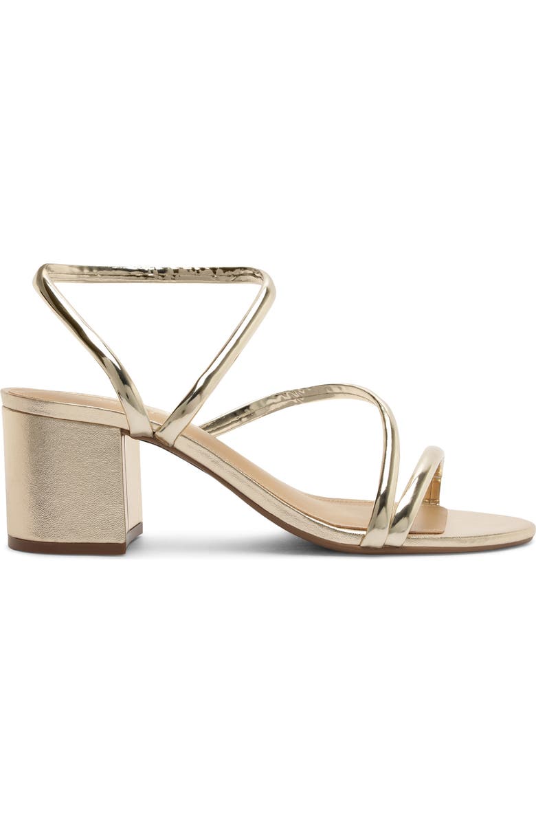 Arezzo Mikayla Ankle Strap Sandal, Alternate, color, Platino