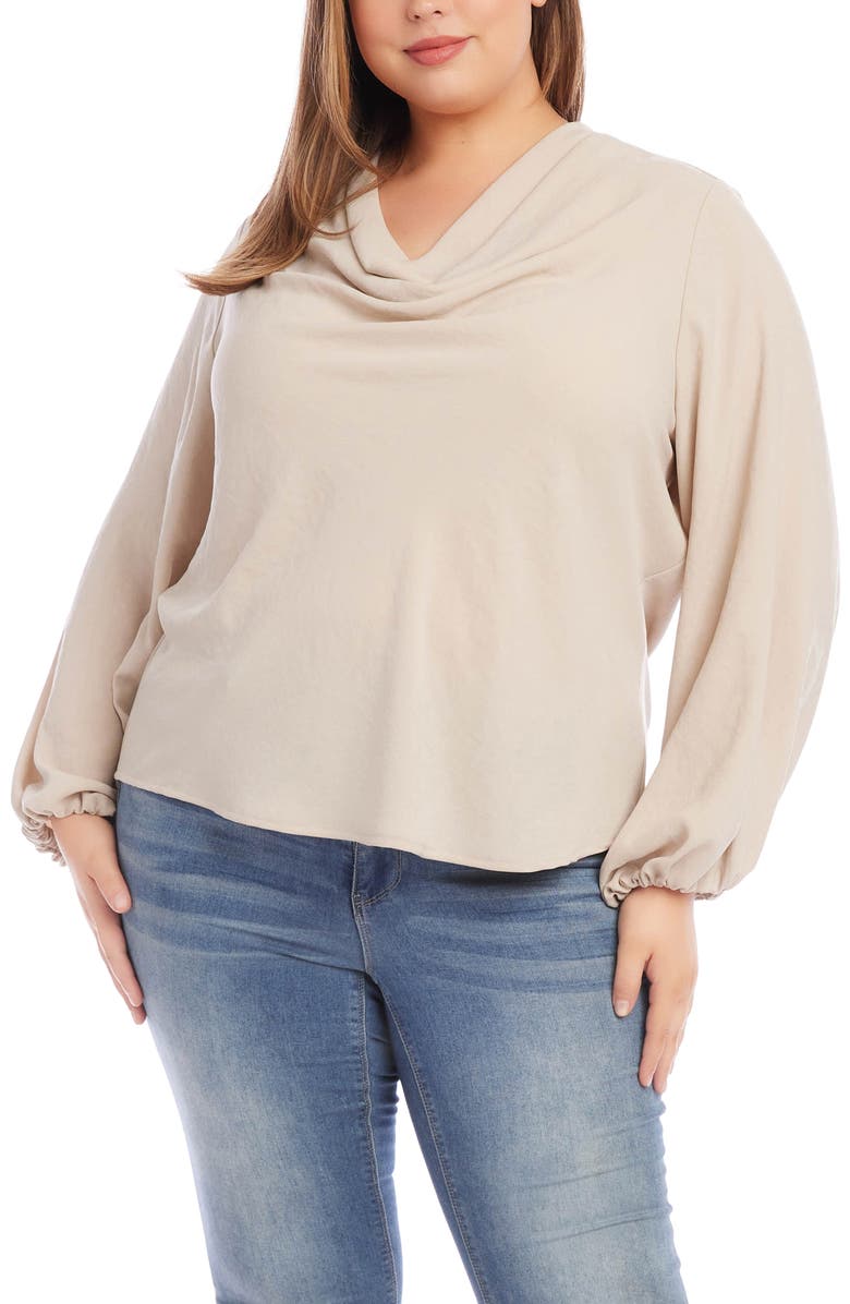 Karen Kane Cowl Neck Top, Main, color, 