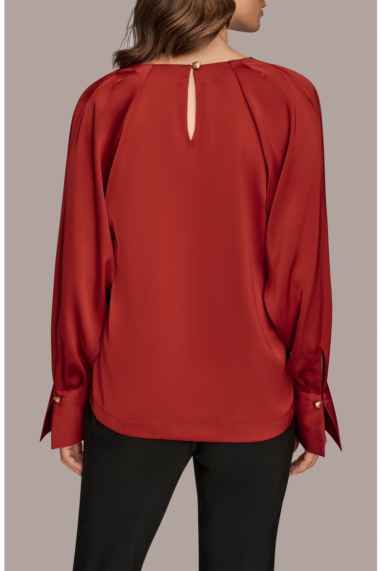Chain Satin Top, Alternate, color, METROPOLITAN RED