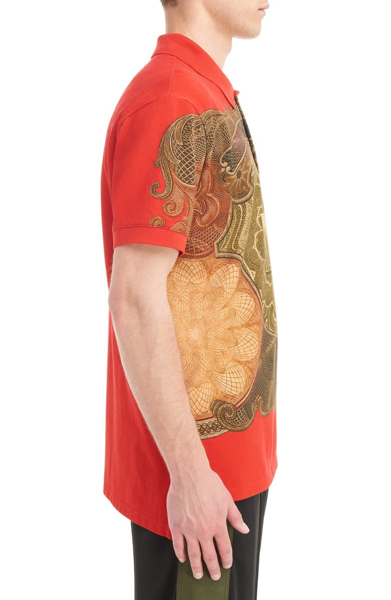 Givenchy Currency Print Polo, Alternate, color,