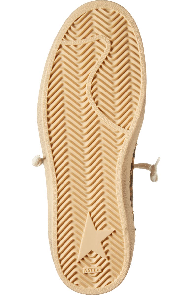 Golden Goose Ball Star Genuine Calf Hair Sneaker, Alternate, color, Leopard/ Ice/ Red