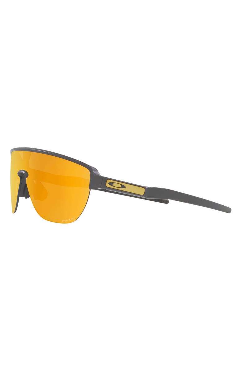 Oakley Corridor 142mm Semi Rimless Prizm<sup>™</sup> Polarized Shield Sunglasses, Alternate, color, Grey Jeans