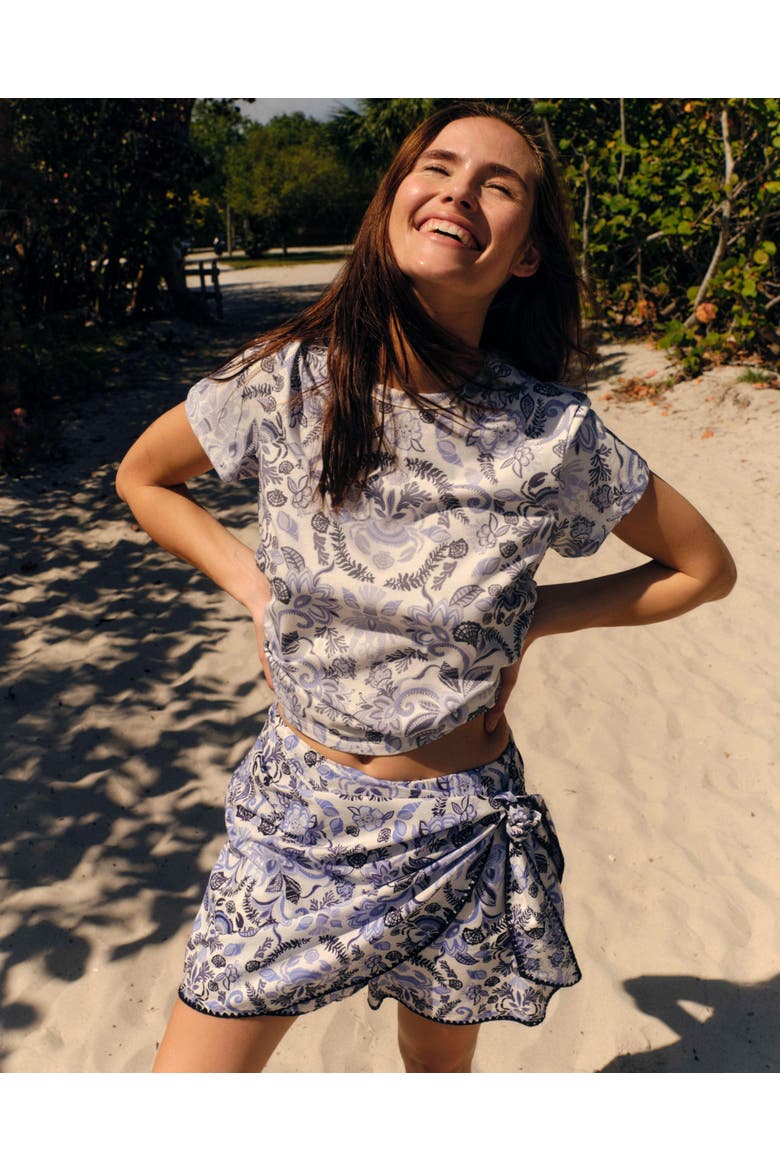 Dylan Printed Tee, Alternate, color, White