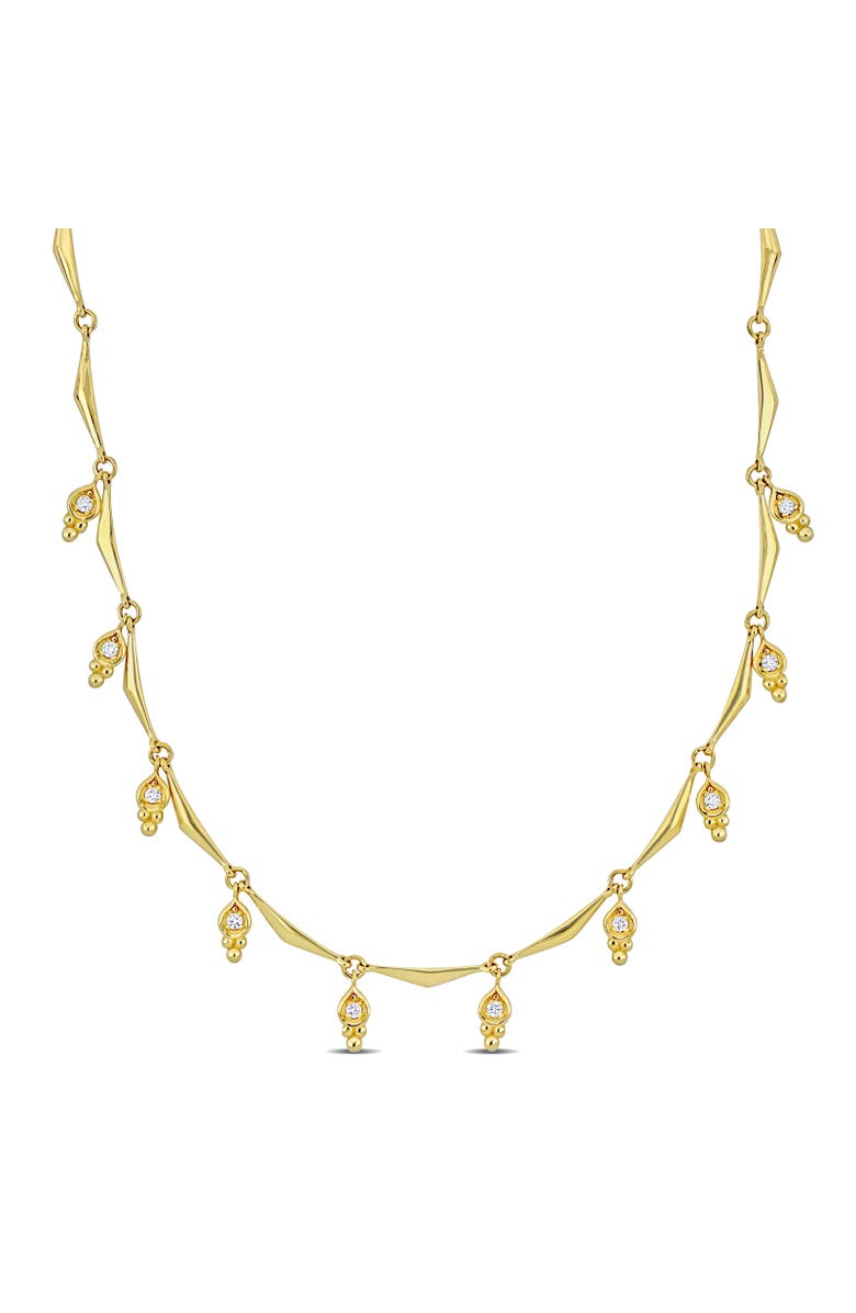 Julianna B. 1/5 CTW Diamond Station Necklace 14k Gold, Main, color, 14K Gold