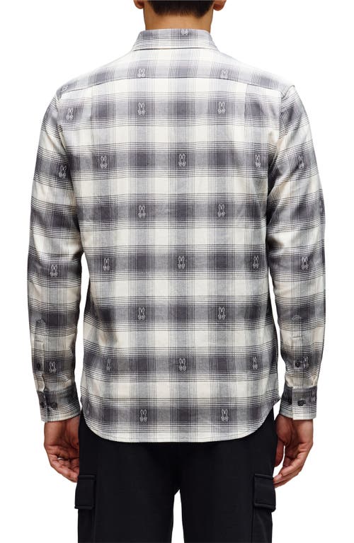 Psycho Bunny Kurt Plaid Stretch Flannel Button-up Shirt In Multi