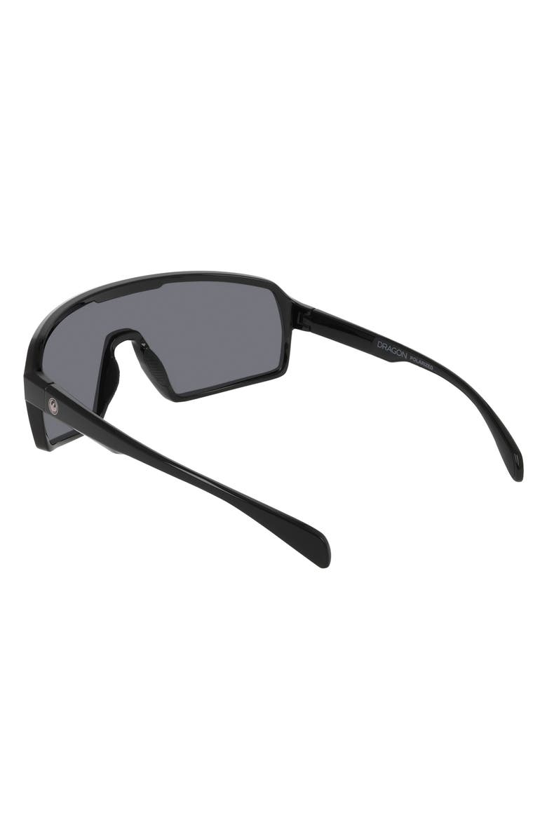 DRAGON 62mm Shield Sunglasses, Alternate, color, Shiny Black/ Smoke