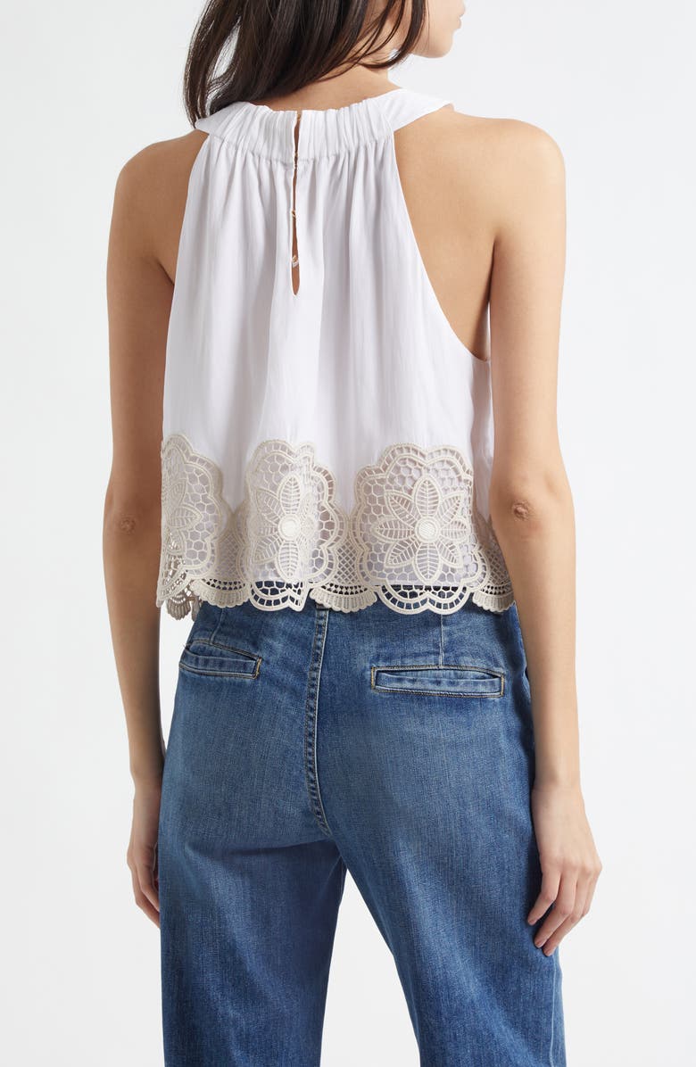 Ramy Brook Estella Embroidered Crop Tank, Alternate, color,