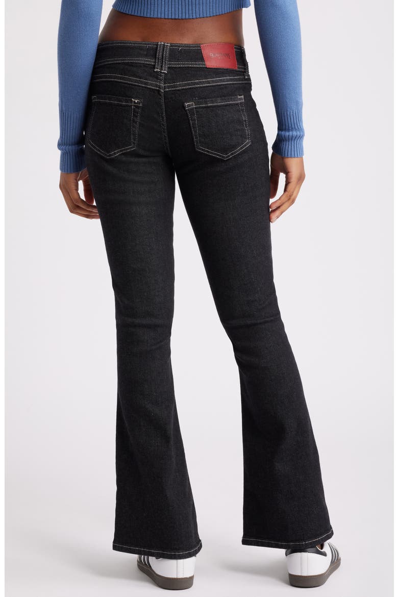 Brooke Low Rise Flare Jeans, Alternate, color, BLACK