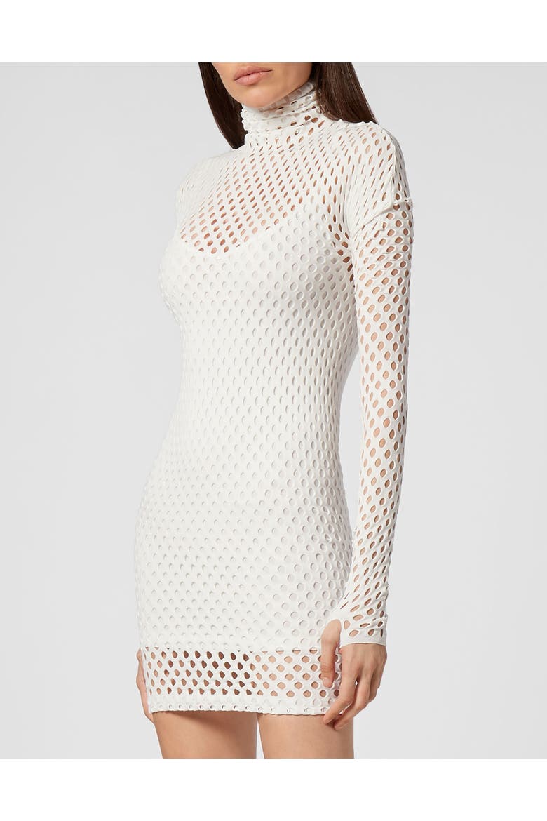 Short Dress Women, Main, color, white