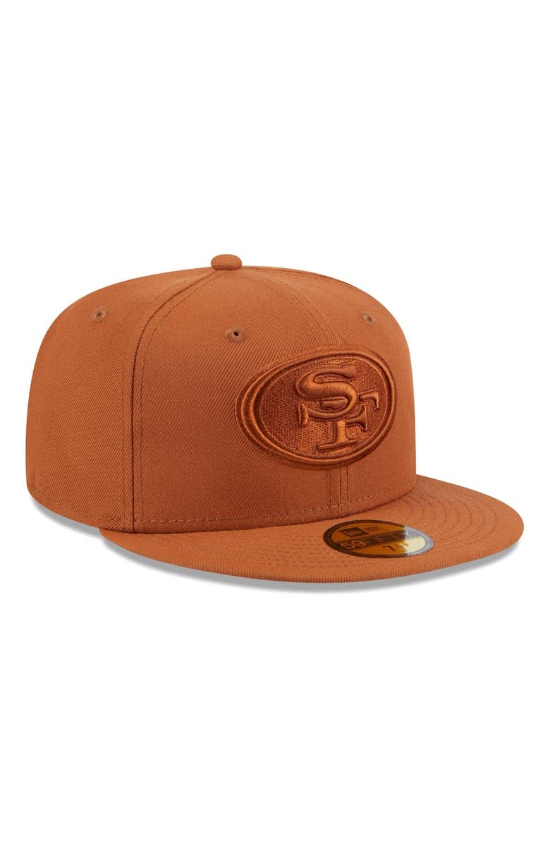 New Era Men's  New Era Brown San Francisco 49ers Color Pack 59FIFTY Fitted Hat, Alternate, color, 