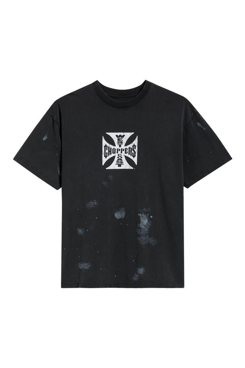 Core Logo Graphic T-Shirt, Main, color, BLACK WASH