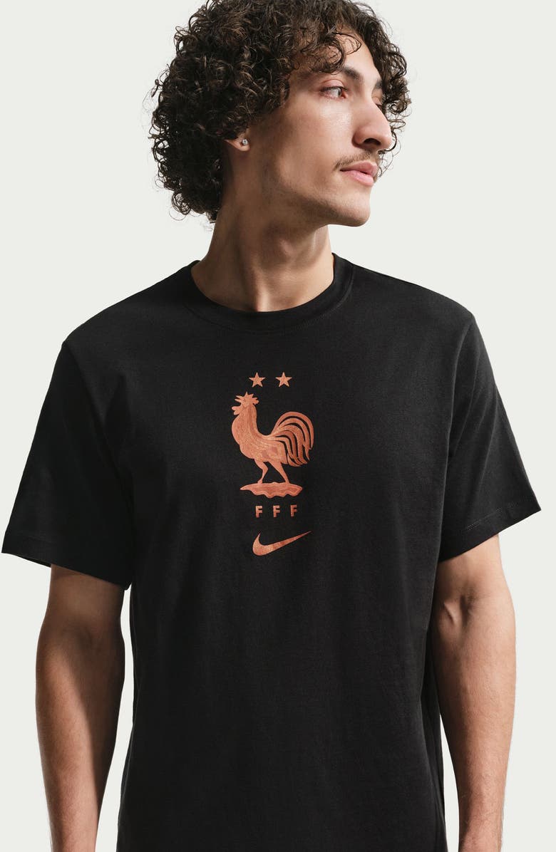 Nike FFF Crest Cotton Graphic T-Shirt, Alternate, color, Black