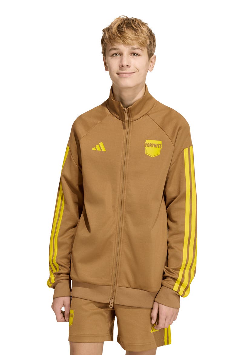 x Fortnite Kids' Track Jacket, Alternate, color, BROWN DESERT/ YELLOW