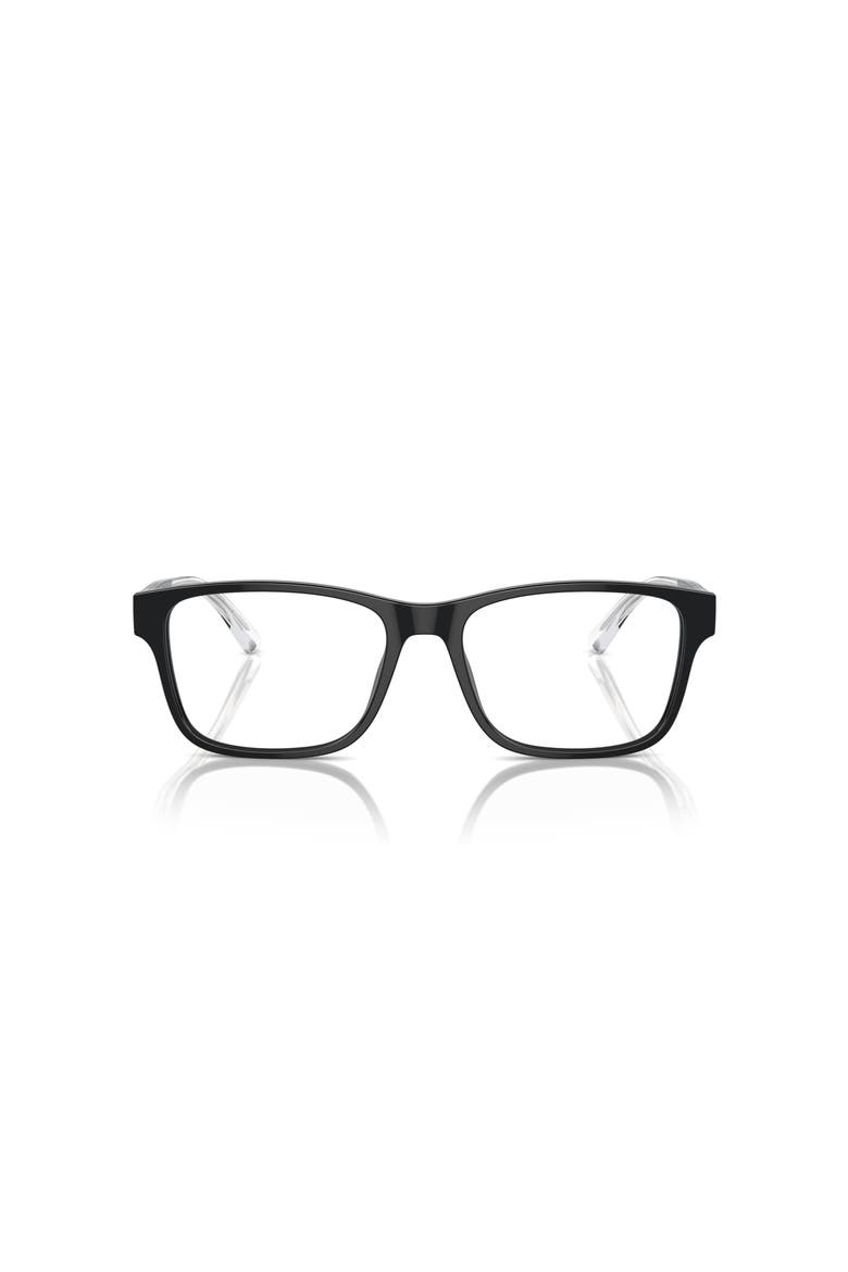 53mm Rectangle optical glasses, Alternate, color, Black