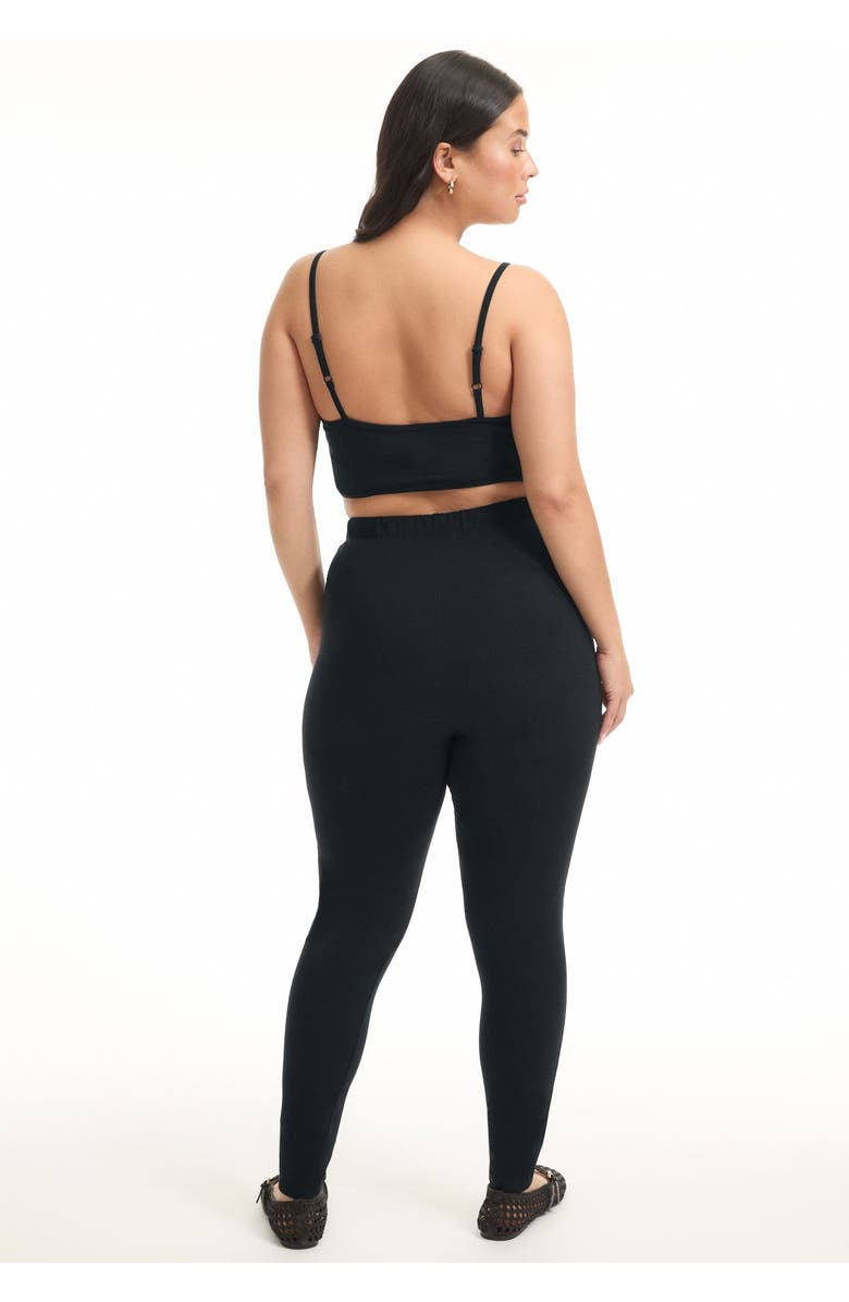 June + Vie Classic Ankle Legging, Alternate, color, Black